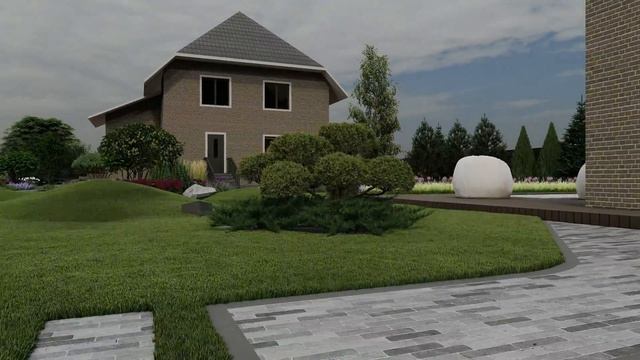 Ландшафтный проект участка 17 соток