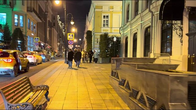 🎄Москва готовится к празднованию Нового года прогулка по праздничным улицам и огням столицы✨ смотреть онлайн