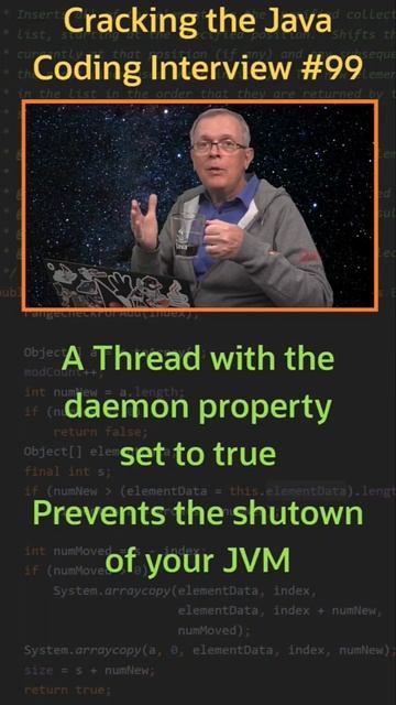 Вопрос 99. Deamon потоки. #java #threads смотреть онлайн