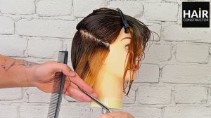 ГРАДУИРОВАННЫЙ БОБ КАРЕ ПОШАГОВО ТЕХНИКА ШКОЛЫ HAIR CONSTRUCTOR