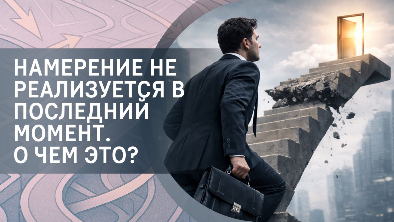 Намерение не реализуется в последний момент, хотя раньше все получалось. О чем это? смотреть онлайн