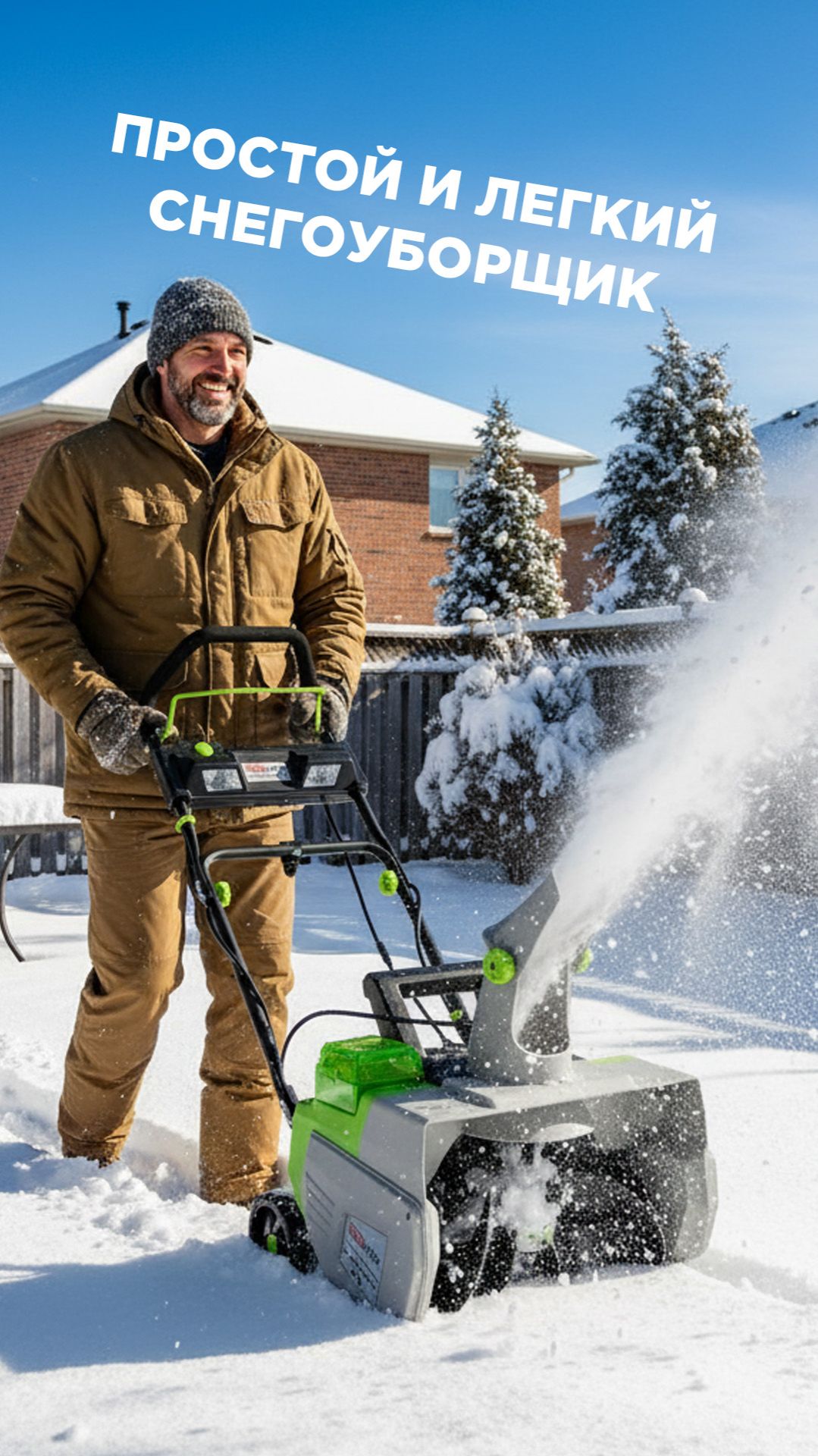 Простой и легкий снегоуборщик для дома смотреть онлайн