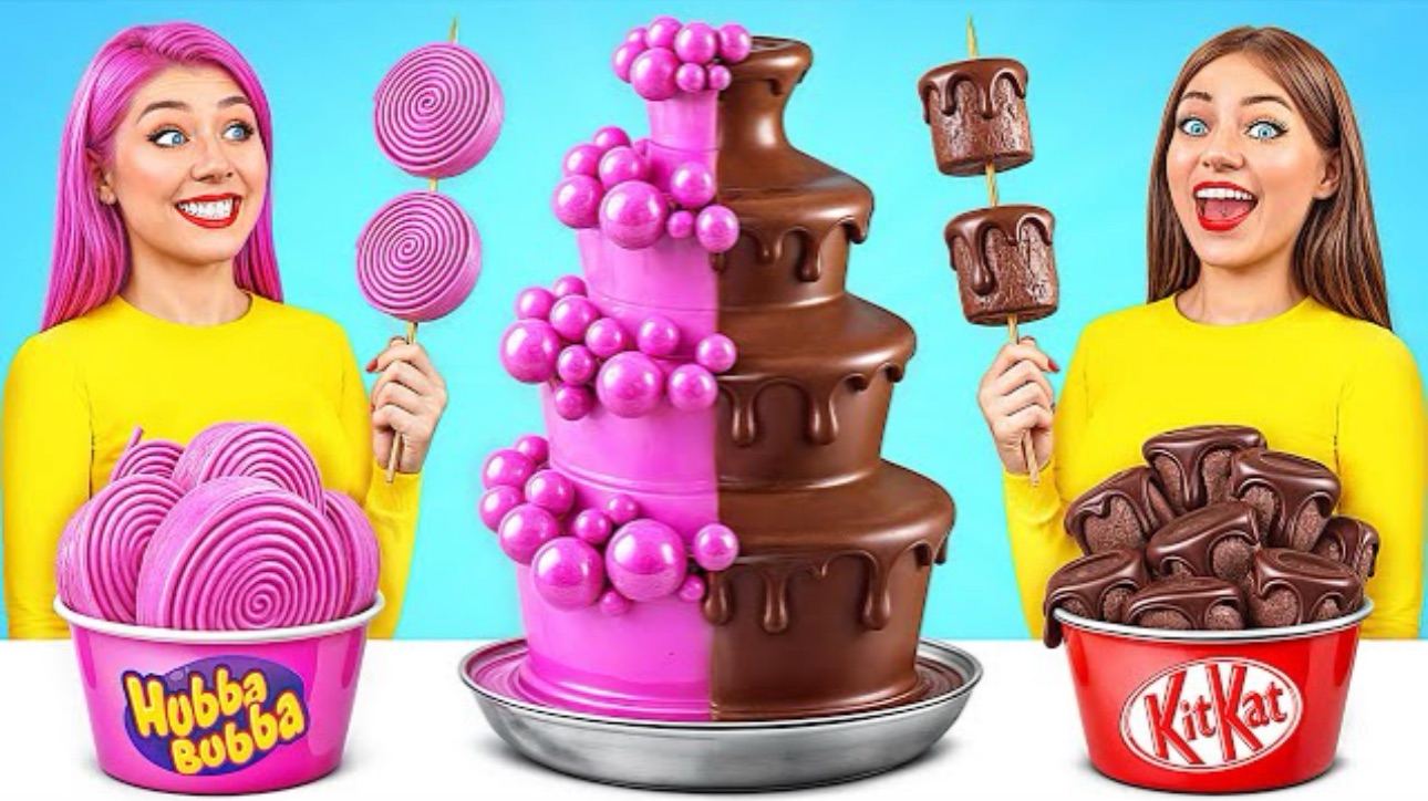 Жвачка или Шоколадная еда. Челлендж с едой. смотреть онлайн