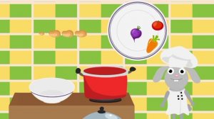 Мульт-развивашка, детский развивающий мультфильм, заяц-повар.