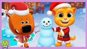 Ми-Ми-Мишки против Говорящего Тома и Друзей.Конкурс Санта-Клаусов.Кто Лучше Готов к Новому Году