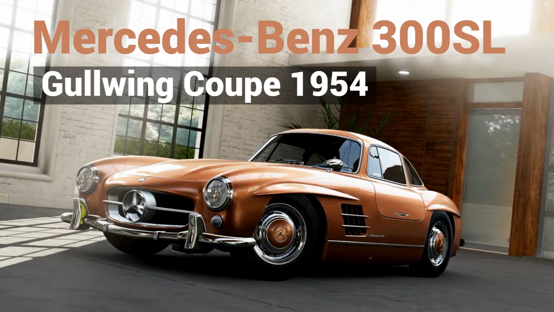 Mercedes-Benz 300SL Gullwing Coupe 1954 (DailyRacePro) #авто