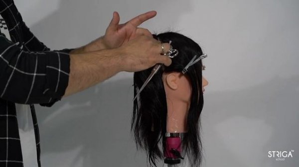 Стрижка женская. Треугольные слои. Школа парикмахеров STRIGA™