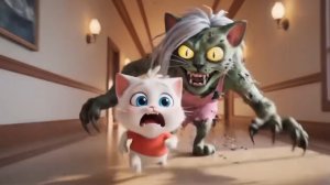 Боже мой, Бабушка зомби проникает в дом котенка.