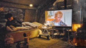 Кемпинг в сильный снегопад с моей собакой.