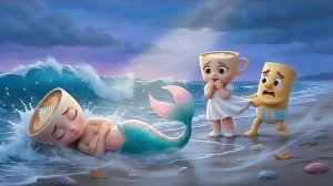 Маленькие Балерина Капучина и Тунг Тунг Сахур спасают русалку и получают редкую жемчужину