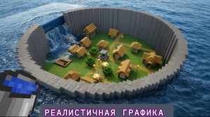 САМАЯ РЕАЛИСТИЧНАЯ ГРАФИКА ВОДЫ ПРОТИВ ДЕРЕВНИ В МАЙНКРАФТЕ