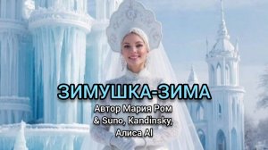 ЗИМУШКА-ЗИМА Автор Мария Ром #песня #музыка #новаяпесня #марияром