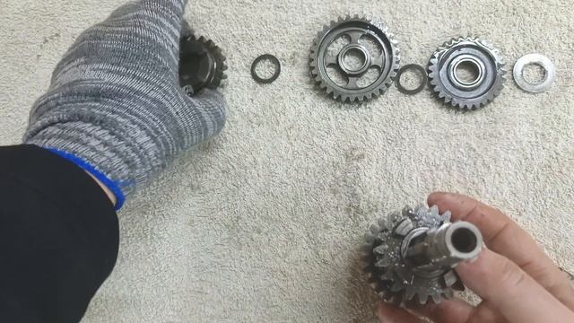 последовательная сборка вторичного вала
на 172fmm