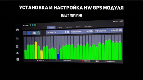Установка и настройка HW GPS модуля.Сравнение с штатным модулем GPS ПИ Джили Монжаро / Geely Monjaro