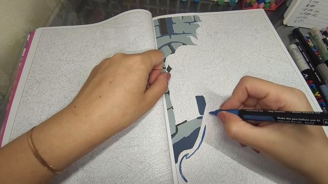 Поднимаем новогоднее настроение как можем. Раскрашиваю и болтаю. смотреть онлайн