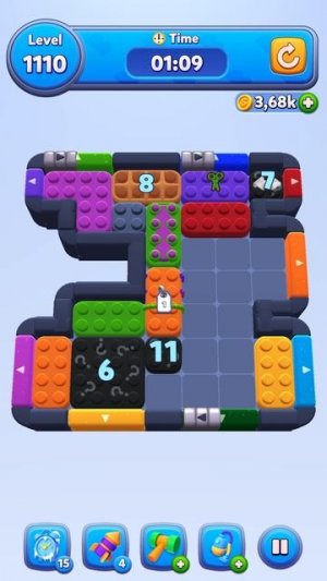 Color Block Jam на 1110 Уровень