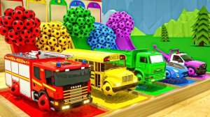 Мультики Колеса на автобусе - Детские машинки и разные фигуры - Детские песенки - Детские Мультики