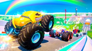 МУЛЬТИКИ ПРО МАШИНКИ Эпические прыжки и столкновения на скоростном монстр-траке Beamng Drive #73