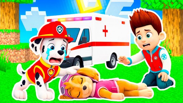 ЧТО СЛУЧИЛОСЬ с СКАЙ ЩЕНЯЧИЙ ПАТРУЛЬ ЗАБОЛЕЛА МАРШАЛ ВЛЮБИЛСЯ в СКАЙ В МАЙНКРАФТ МУЛЬТИК