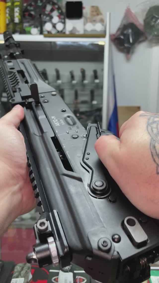 Макет учебный автомата Калашникова АК-12-М (ММГ, АК-12, складной приклад)