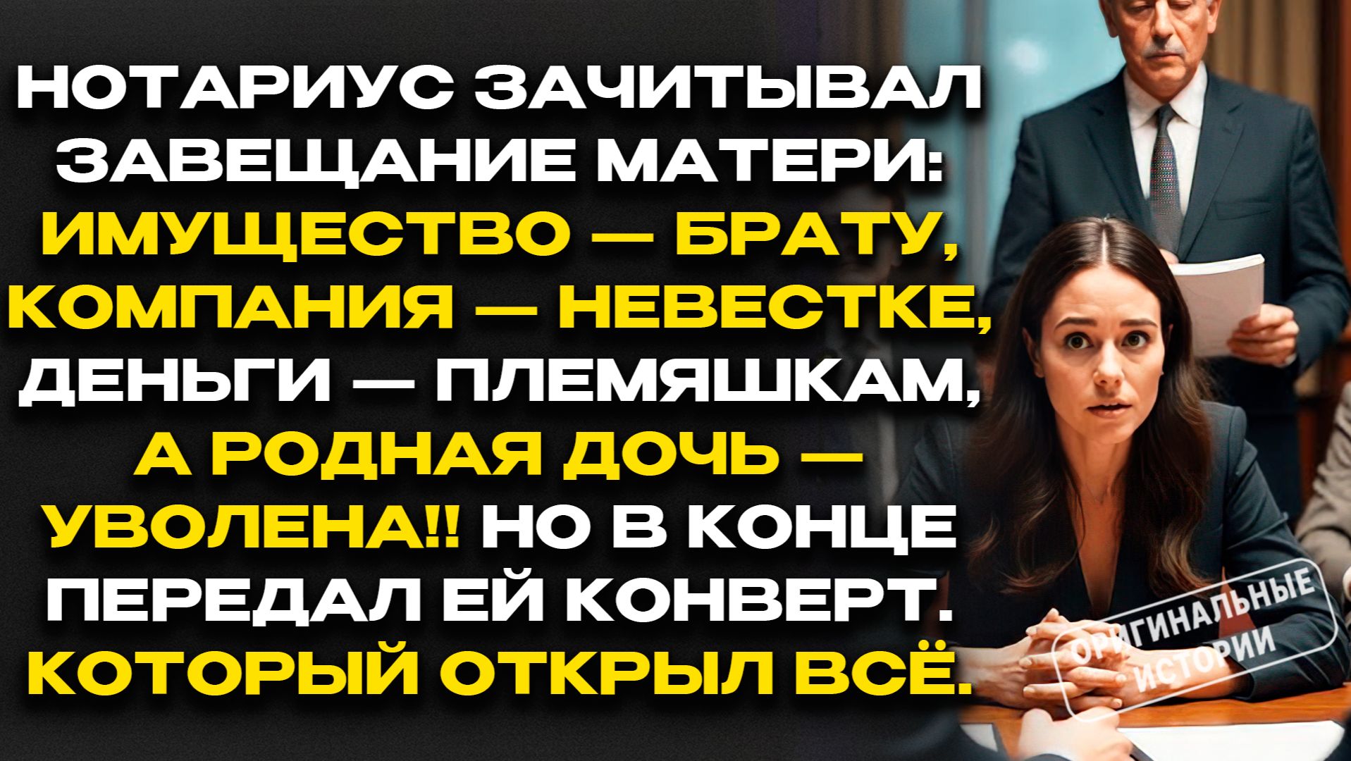 ЗАВЕЩАНИЕ-УДАР МАТЬ отдала наследство невестке — а ДОЧЕРИ досталось УВОЛЬНЕНИЕ. Слушать аудиорассказ смотреть онлайн