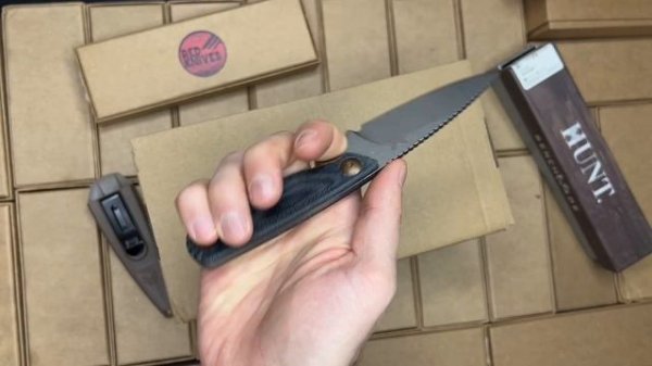 Нож реплика Benchmade Dacian - микарта "Jeans" (джисовая) ОБЗОР!