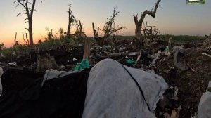 СВО  трофейные кадры с нашлемной  камеры бойца ВСУ