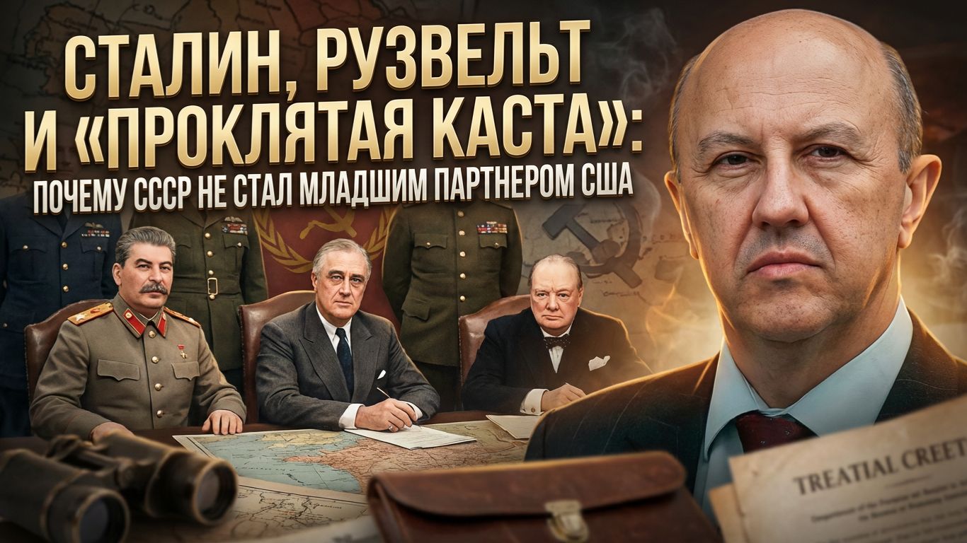 Андрей Фурсов | Сталин, Рузвельт и «проклятая каста»- почему СССР не стал младшим партнером США смотреть онлайн