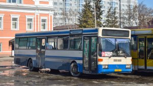 Автобус Mercedes-Benz O405 (АН 606 22). Покатушки по Барнаулу. / Ride on the Mercedes-Benz O405 bus.