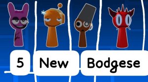 5 new bodgese 1 secret morph - 3D sprunki RP and animations update