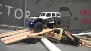 Axial 24, тест-драйв на улице