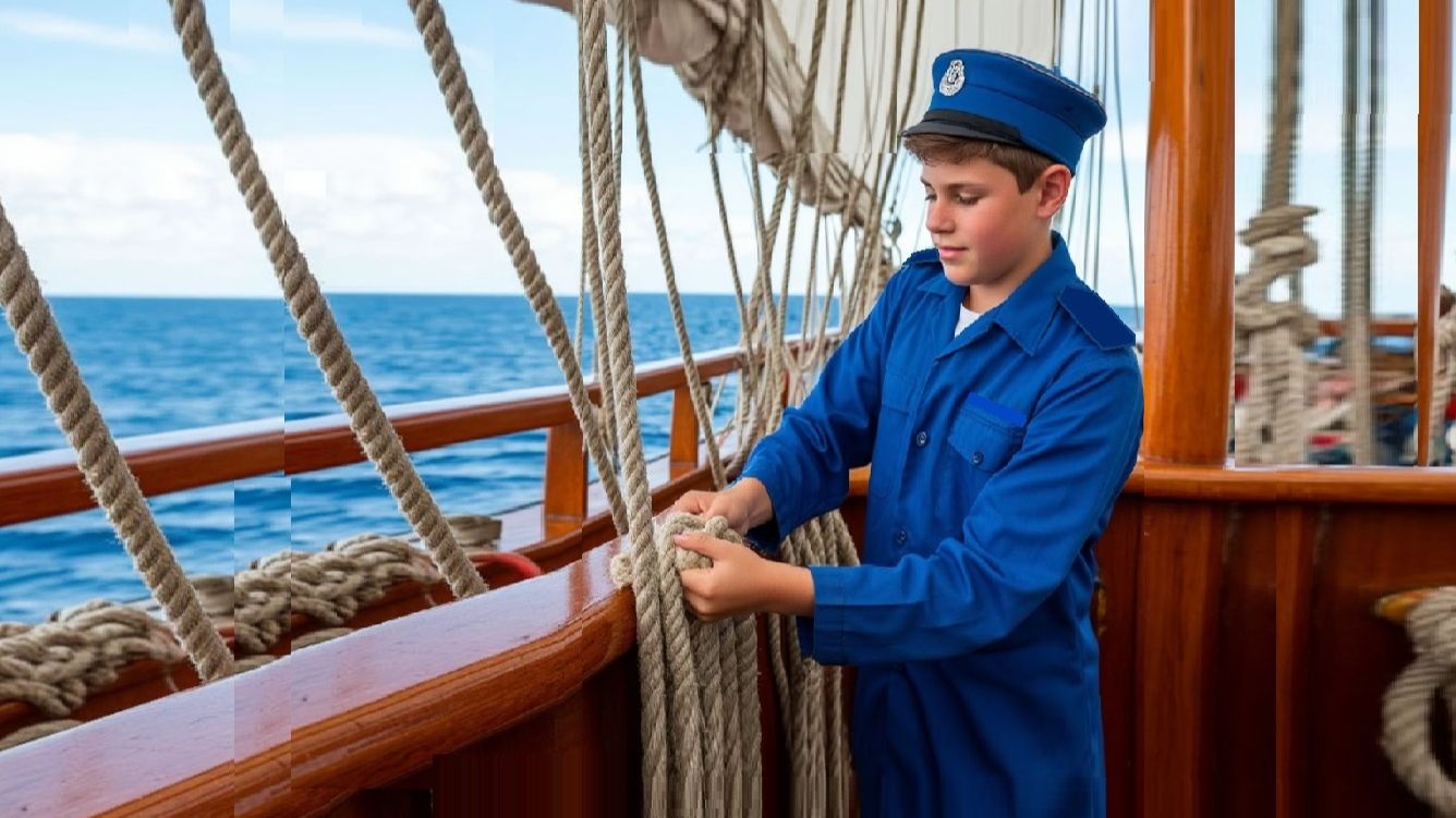 Юнга в море