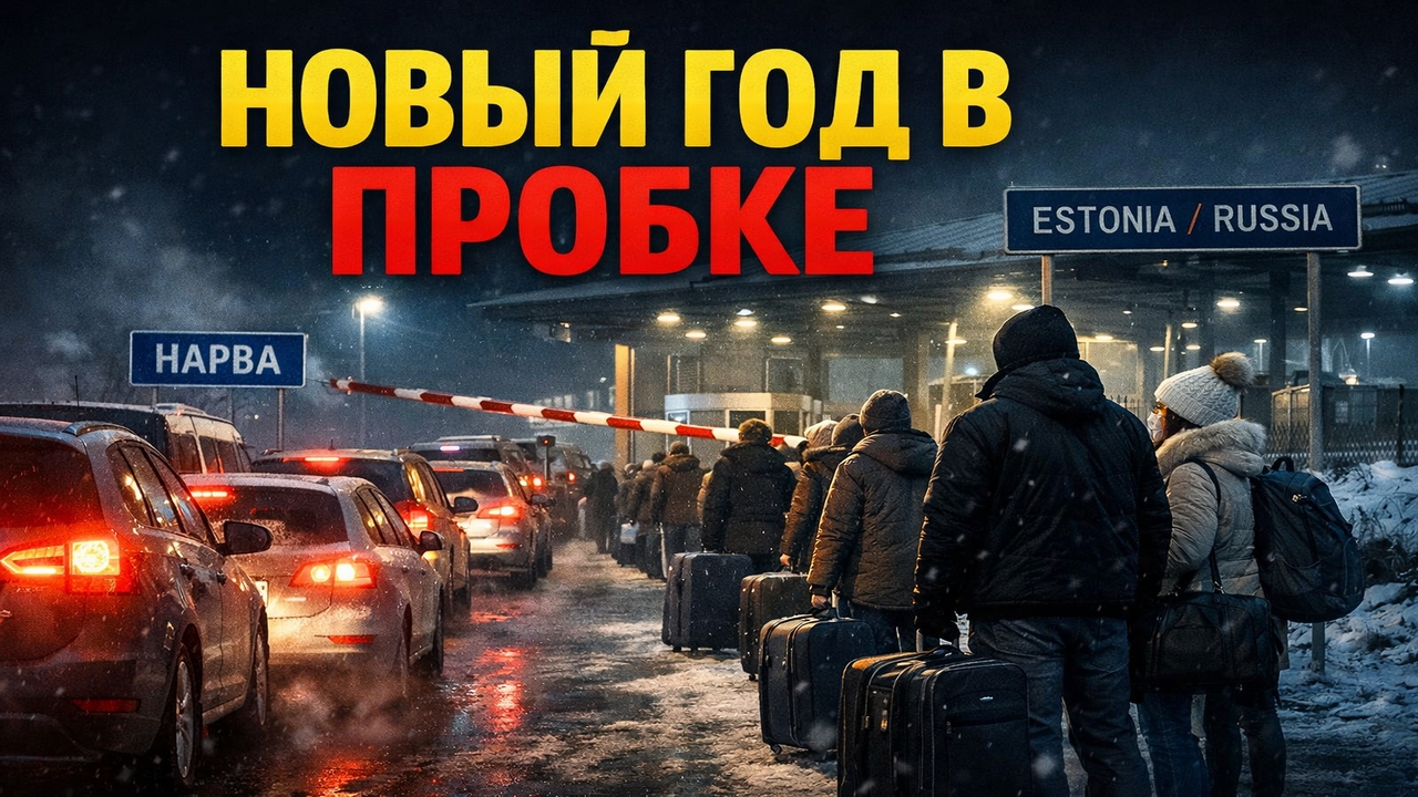 Срочно: Очереди на границе Эстонии и России — Новый год в заторах смотреть онлайн