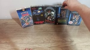 Коллекция ужасов на vhs Видеокассетах.