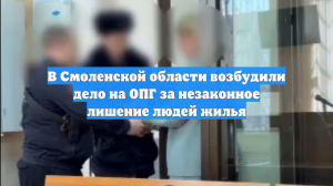 В Смоленской области возбудили дело на ОПГ за незаконное лишение людей жилья