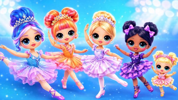 Взрослеют милые балерины! Поделки для кукол ЛОЛ ОМГ!