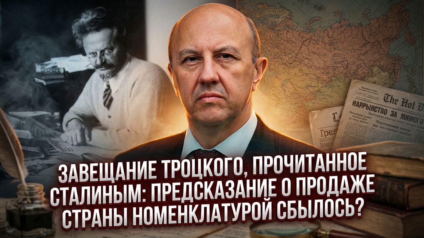 Андрей Фурсов | Завещание Троцкого, прочитанное Сталиным предсказание о продаже страны сбылось смотреть онлайн