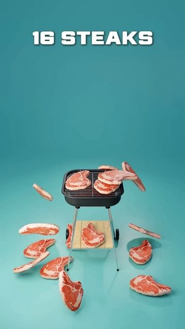 Моделирование стейка в блендере🥩🔥 Сколько Вы хотите #веганский #asmr #сытный смотреть онлайн