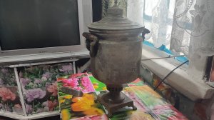 Чистка старого самовара.