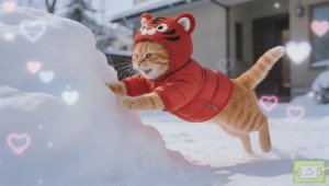 Мультики для детей! 💕 Секретная миссия крошечных котят в условиях сильного снегопада! ❄️😭