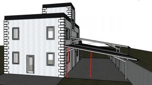 навес над порковкой, навес из поликарбоната