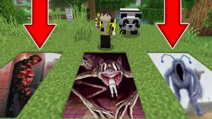 ВЫБЕРИ ПРАВИЛЬНУЮ ЯМУ МУЛЬТЯШНЫЙ КОТ МУТАНТ ЧЕЛОВЕК КОСТЮМ ФАЗА 2 ЗУБАСТЫЙ БЕКОН В МАЙНКРАФТ SCP