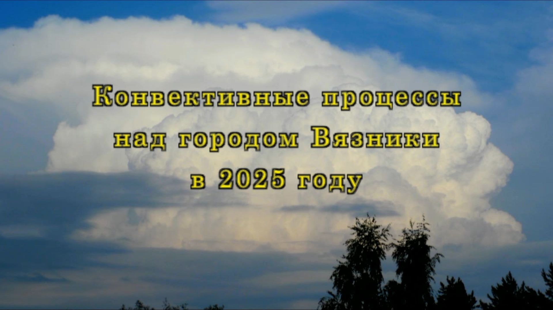 Конвективные процессы над городом Вязники в 2025 году смотреть онлайн