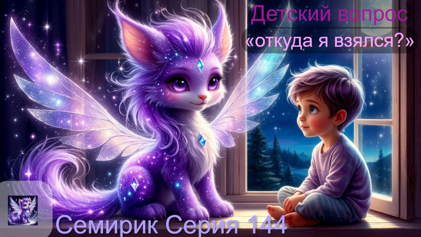 СЕРИЯ 144 Откуда берутся дети. СКАЗКА О ТОМ, КАК СЕМИРИК РАССКАЗАЛ ПРО ЦВЕТОК И ЗВЁЗДОЧКУ