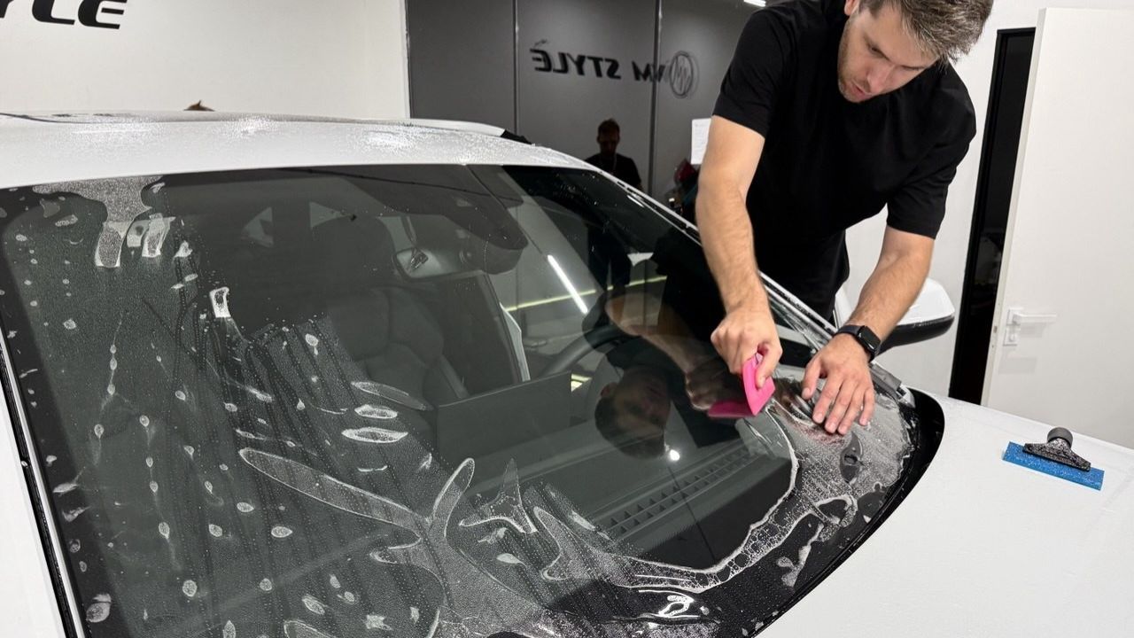 Оклейка AUDI Q5 защитной плёнкой смотреть онлайн