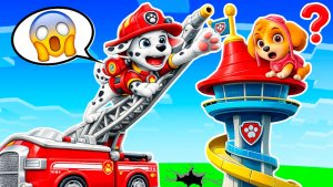 ЭТА СПАСАТЕЛЬНАЯ МИССИЯ СКАЙ ПОШЛА НЕ ПО ПЛАНУ 😱 ЩЕНЯЧИЙ ПАТРУЛЬ МАРШАЛ в МАЙНКРАФТ