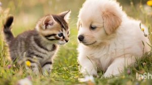 Аудиосказка  про дружбу котёнка Мурчика и щенка Бобби