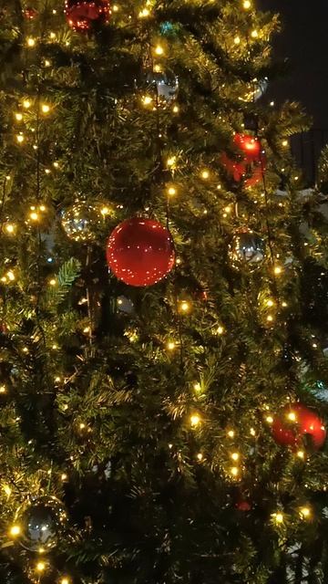 Новый год 2026 Ёлка с украшениями во дворе района Академический в Екатеринбурге + гирлянда у дома. смотреть онлайн