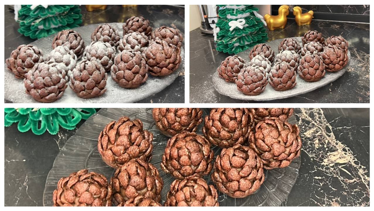 Новогодний десерт Шишки смотреть онлайн