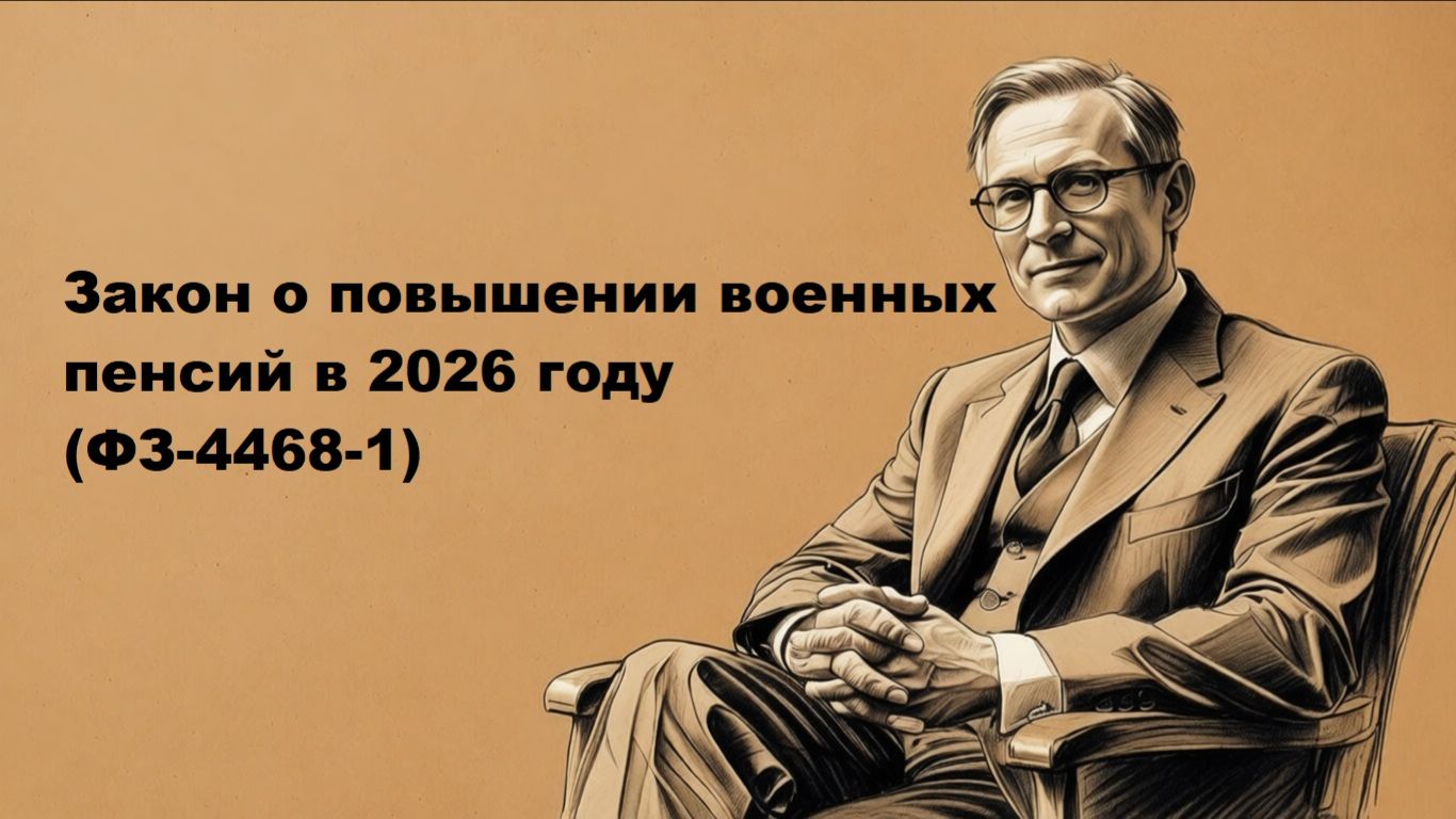 Закон о повышении военных пенсий в 2026 году (ФЗ-4468-1): последние поправки и разъяснения смотреть онлайн